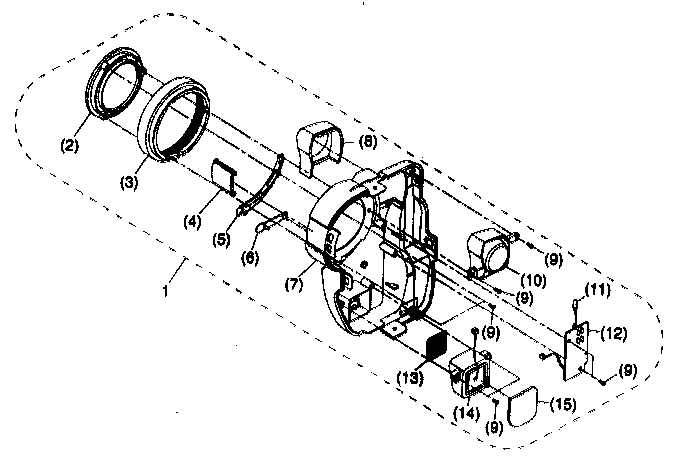 Canon ES8400V cabinet parts 1 diagram