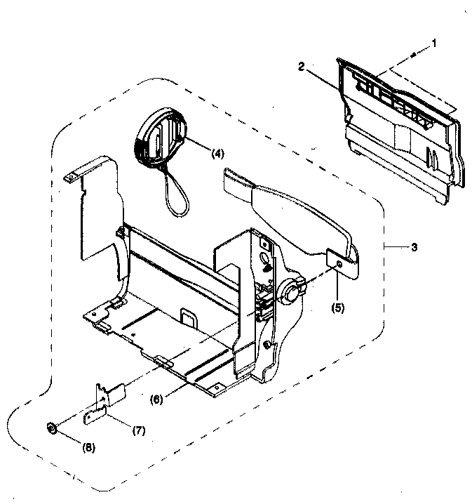 Canon ES8400V cabinet parts 6 diagram
