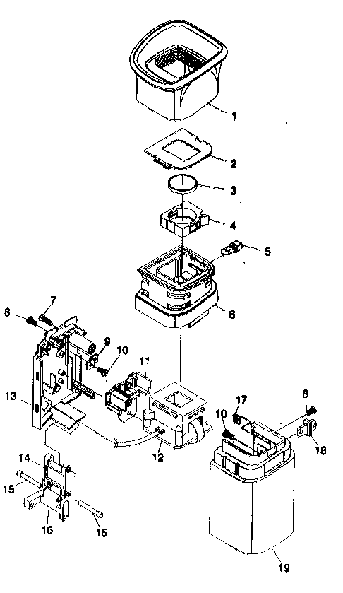 Canon ES8400V evf assy diagram