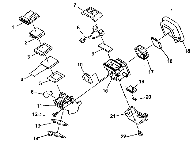 Canon ELURA40MCA cvf assy diagram