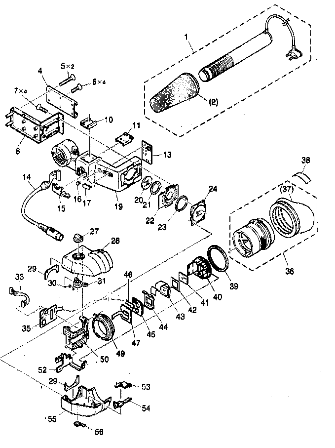 Canon DM-XL1A cvf assy diagram