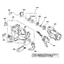 Sony CCD-TRV65 battery panel/ccd assy diagram
