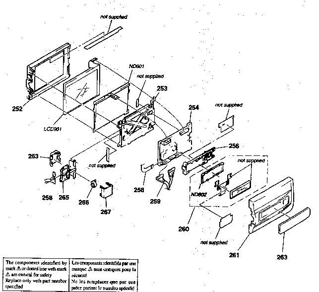 Sony CCD-TRV85 lcd assy diagram
