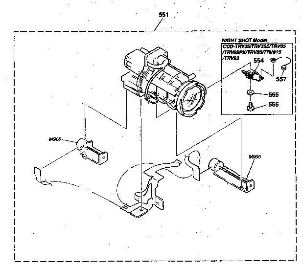 Sony CCD-TRV85 device lens diagram