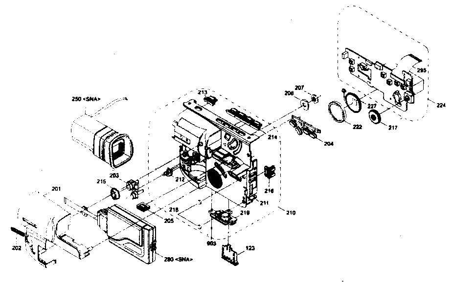 Samsung SCL630 cabinet parts 1 diagram