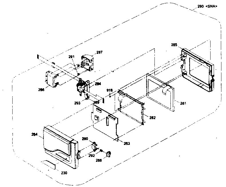 Samsung SCL630 cabinet parts 2 diagram