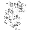 Hitachi VM-E565LA cabinet parts 2/evf assy diagram