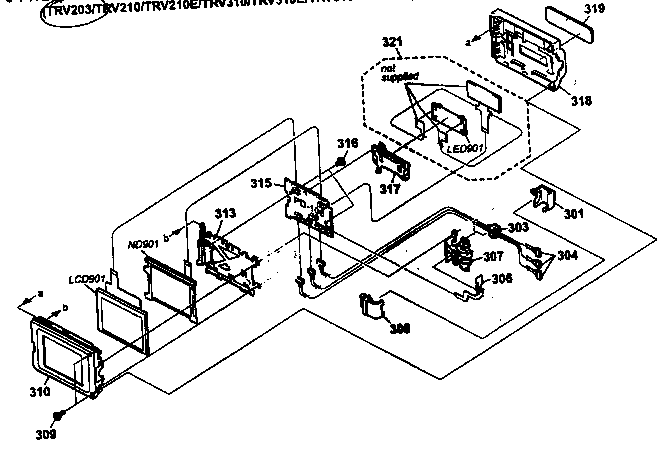 Sony DCR-TRV203 lcd block diagram