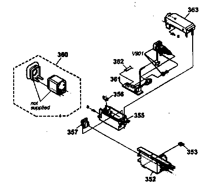 Sony DCR-TRV203 evf block diagram