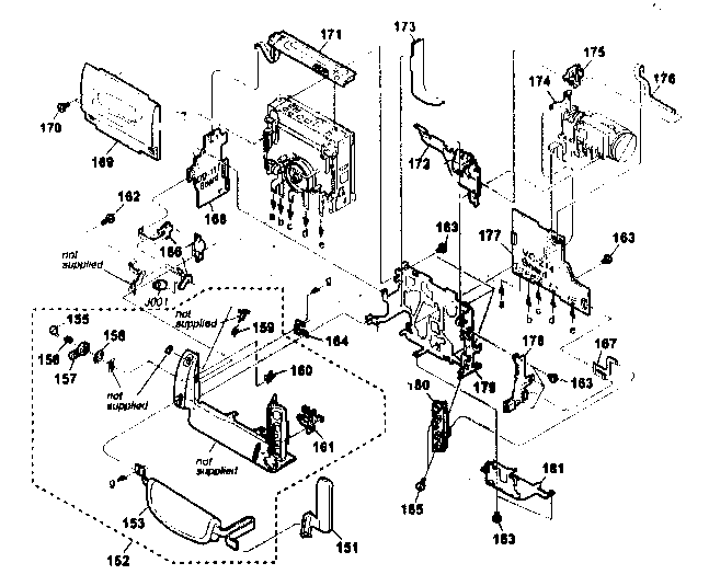 Sony CCD-TRV63 cabinet l/main boards diagram