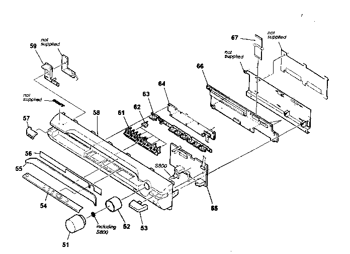 Sony HCD-DX155 front panel diagram