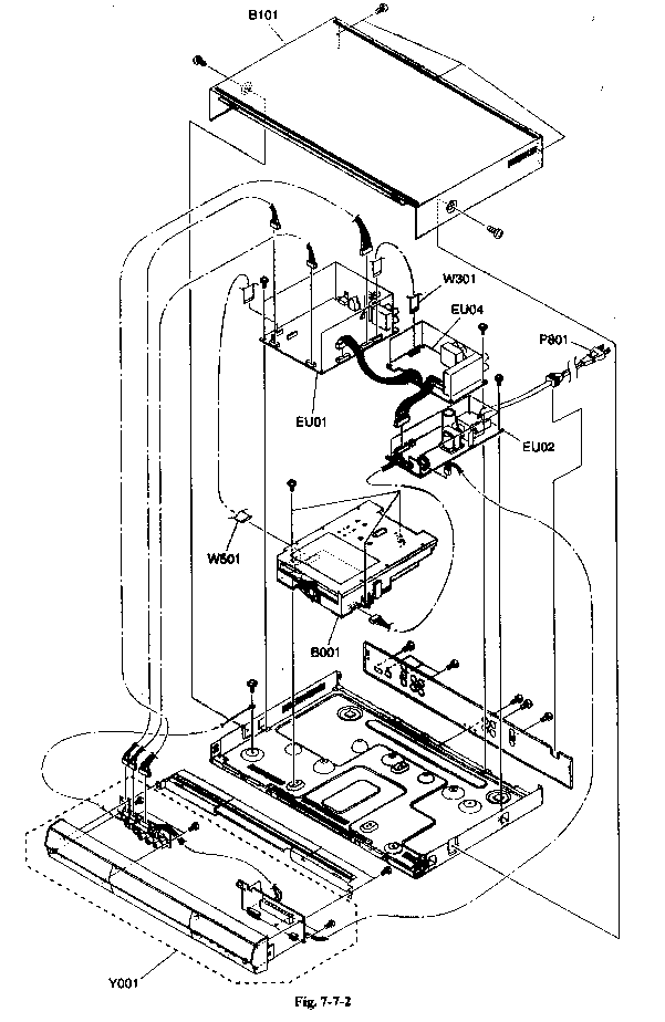 Toshiba D-R5SU cabinet parts diagram