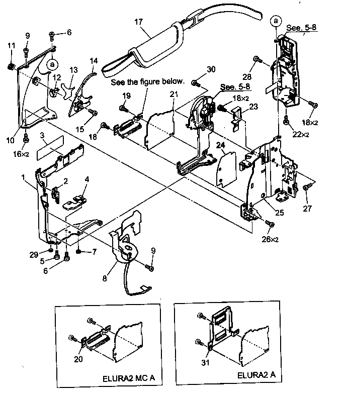 Canon ELURA2MCA lt cover assy diagram