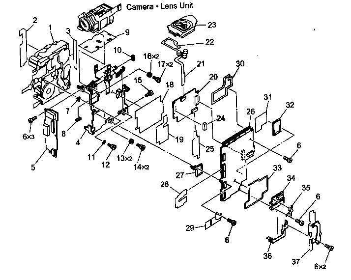 Canon ELURA2MCA recorder assy diagram