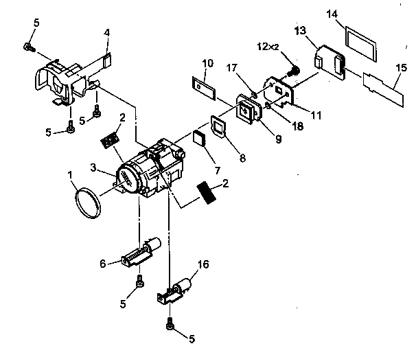 Canon ELURA2MCA camera/lens assy diagram