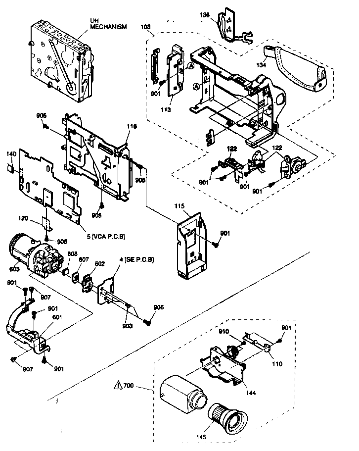 Canon ES410VA case parts 2 diagram