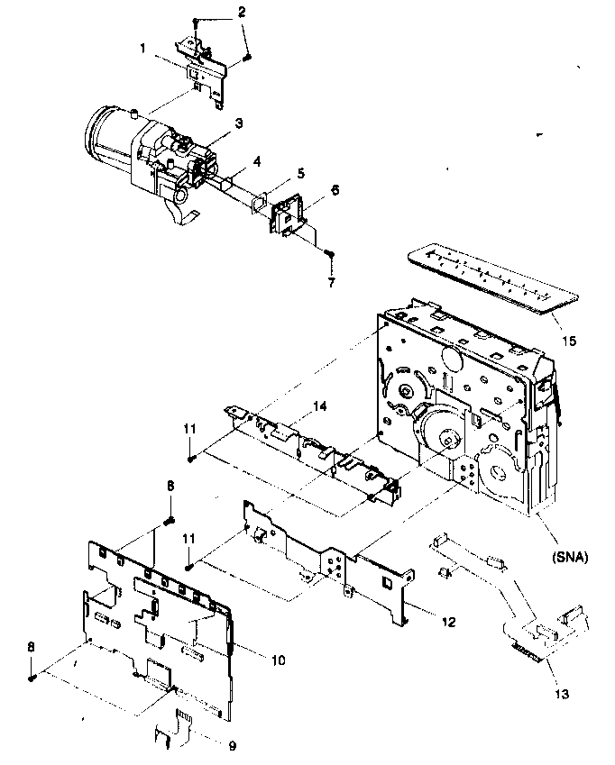 Canon ES8200V cabinet parts 3 diagram