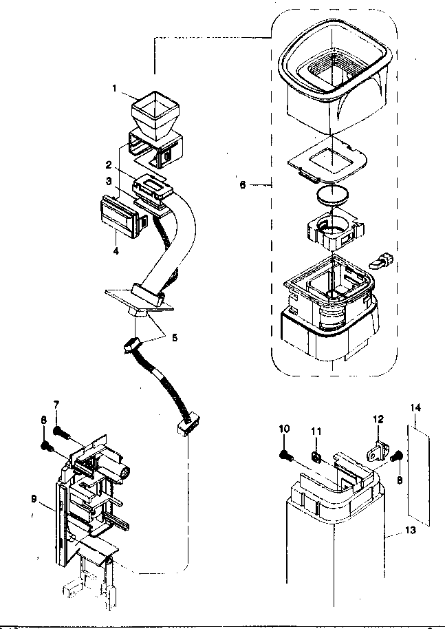 Canon ES8200V evf assy diagram