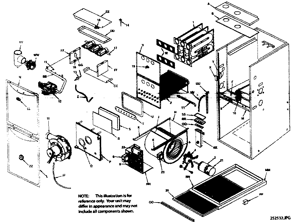 ICP H9MPV050F12C1 furnace diagram