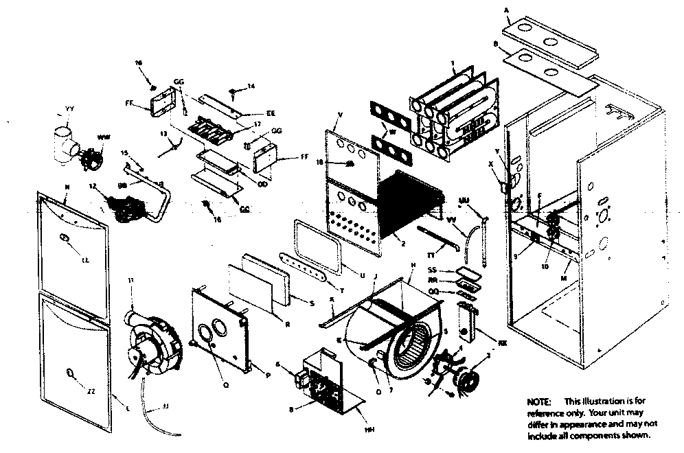 ICP N9MP1100J20C1 furnace diagram
