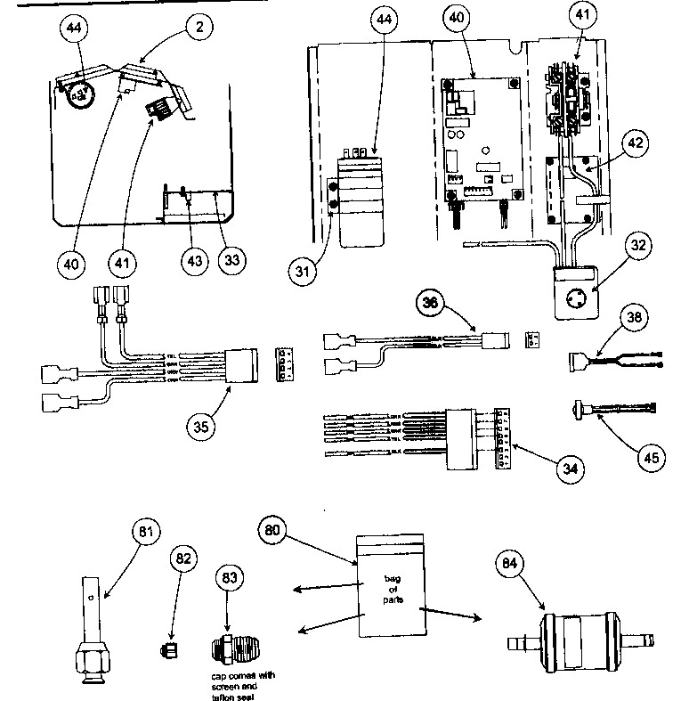 Carrier 38QRR030300 control assy diagram