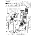 Royal Sovereign ARP-1000ES cabinet parts diagram