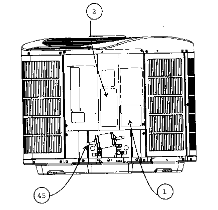 Carrier 24ACA460A0030010 labels location diagram
