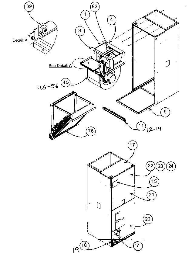 Carrier FC4DNF024000 outside cabinet diagram