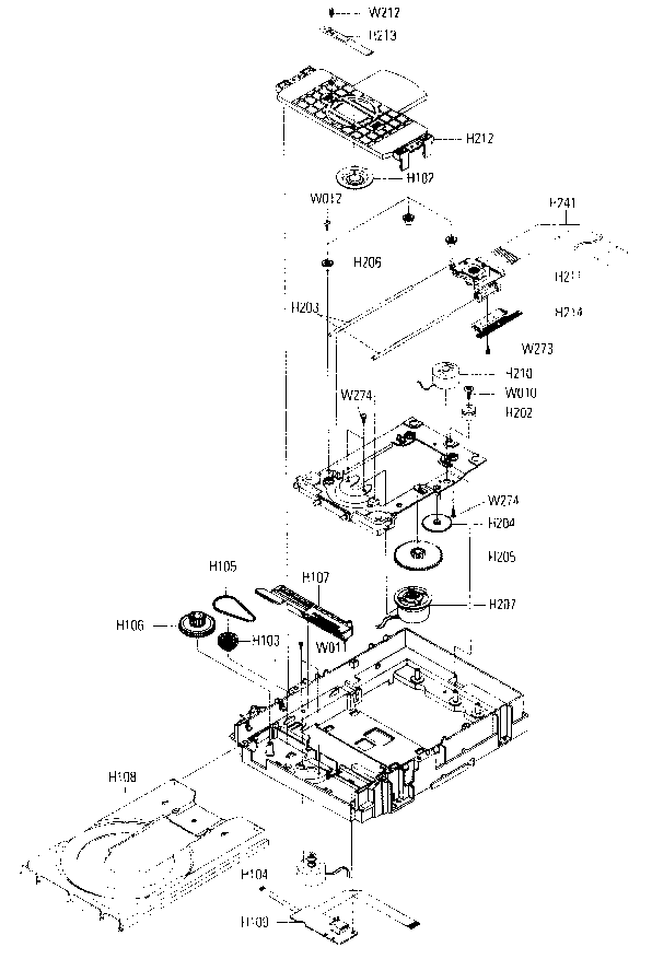 Samsung DVD-HD860 cabinet parts 2 diagram