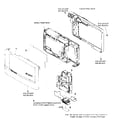 Sony DSC-T30 cabinet/lens parts diagram