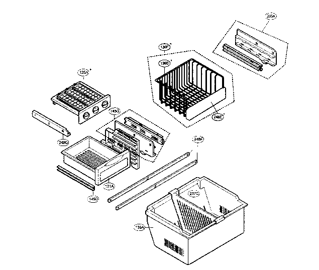 LG LRDN22734ST freezer parts diagram