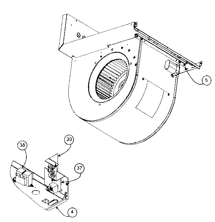 Carrier FC4DNF036000 blower assy diagram