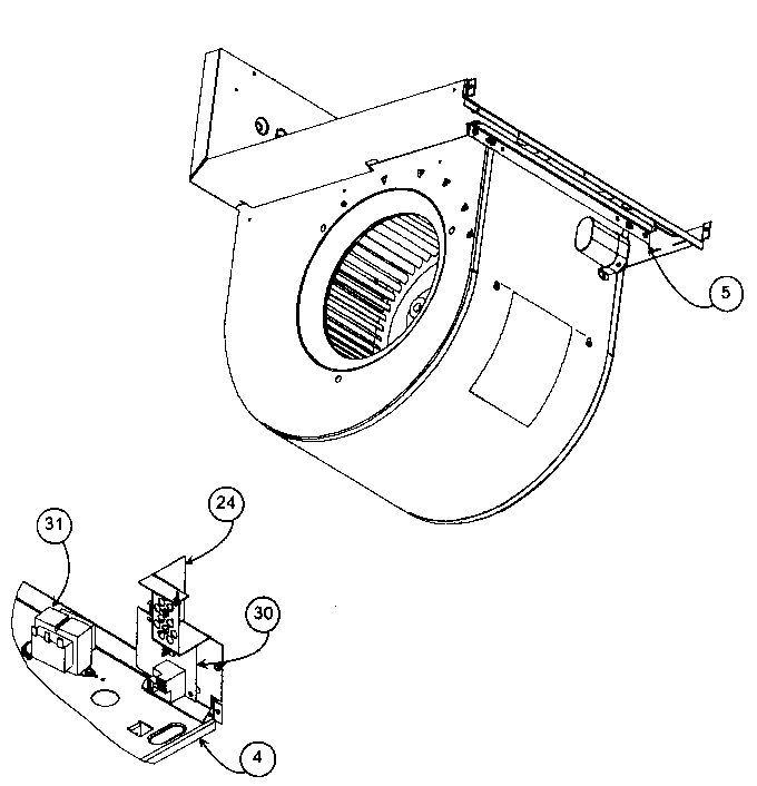 Carrier FX4CNF030000 blower assy diagram