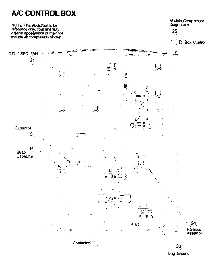 ICP T4A424GKA100 control box diagram