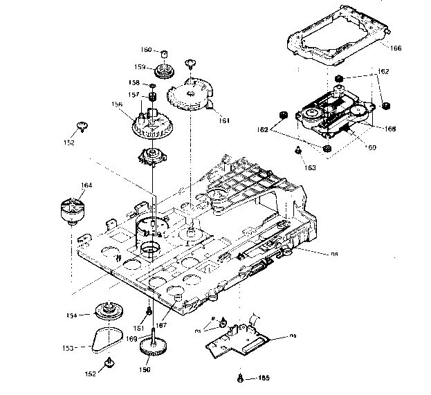 Sony DVP-NC80V chassis assy diagram