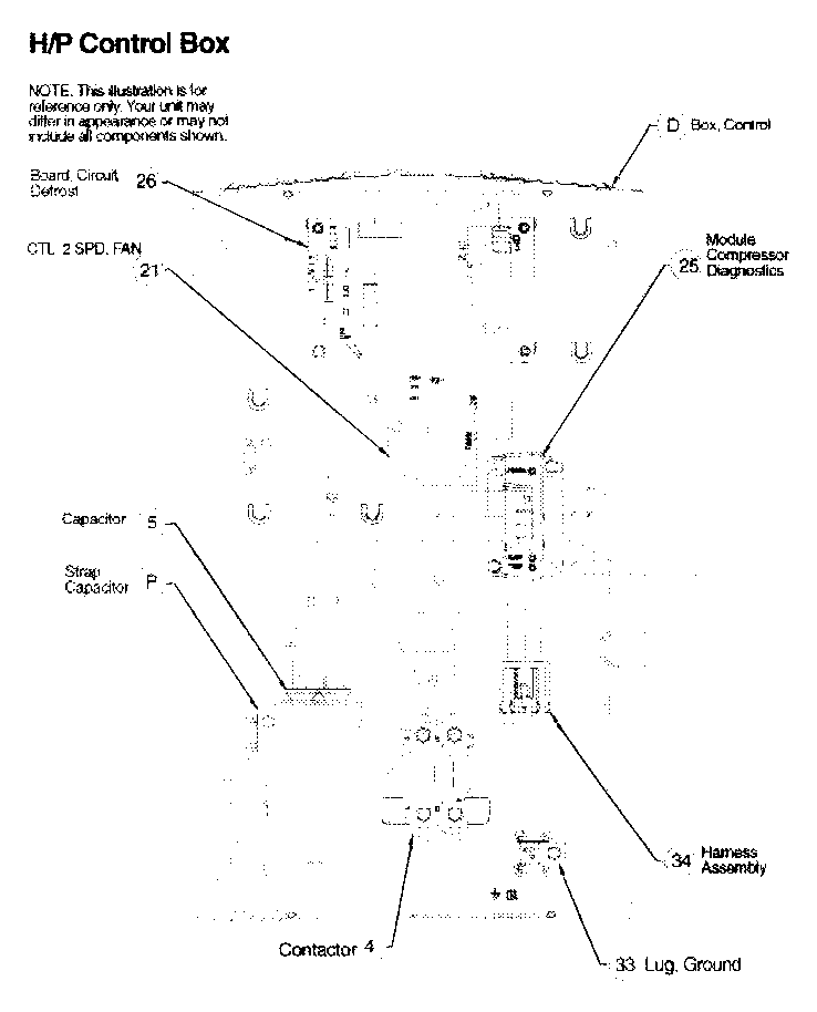 ICP N2H342AKA100 control box diagram