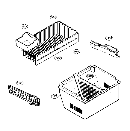 Kenmore Elite 79576292600 freezer parts diagram