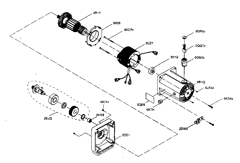 Craftsman 137218030 motor assy diagram