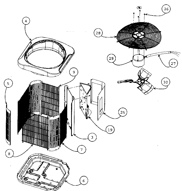 Carrier 24ABR318G0030010 cabinet parts diagram
