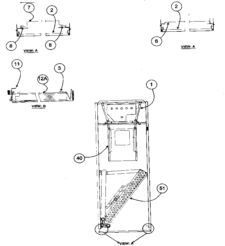 Carrier FX4ANB060000AAAA cabinet parts 2 diagram