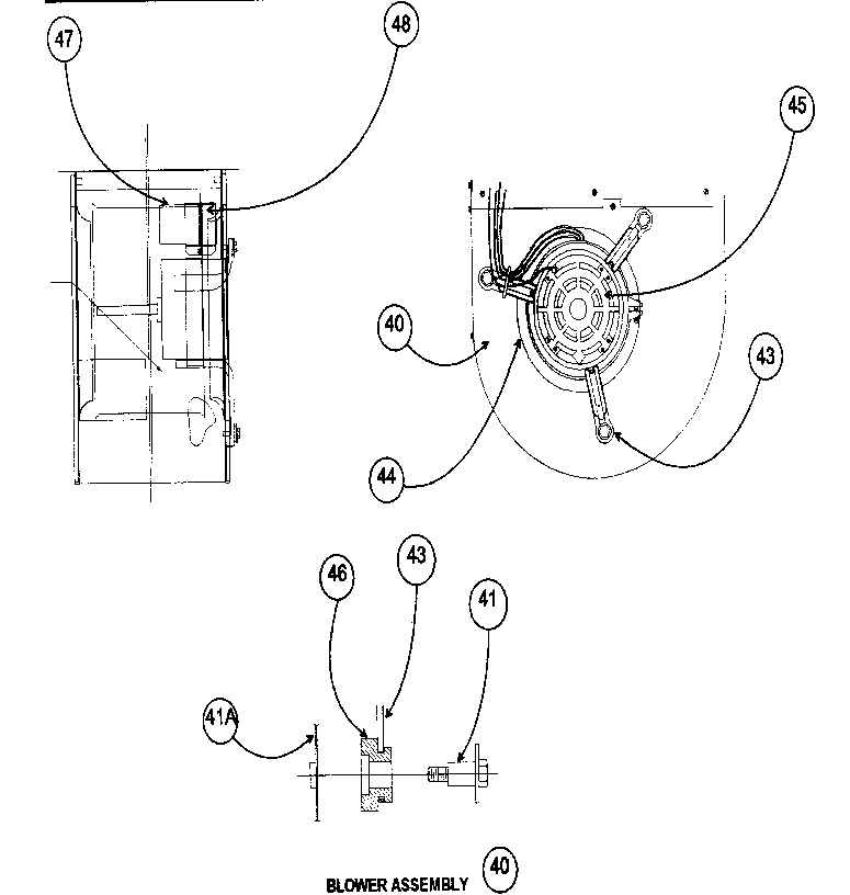 Carrier FX4ANB060000AAAA blower assy diagram