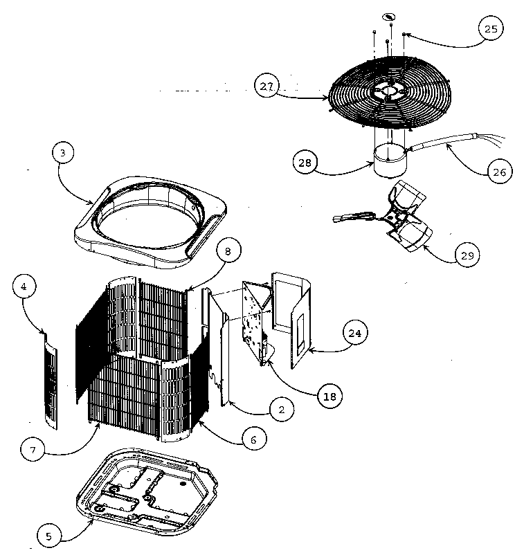 Carrier 24ABA336A0030010 cabinet parts diagram