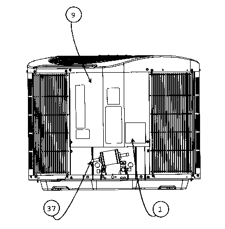Carrier 24ABA348A0030010 side view diagram