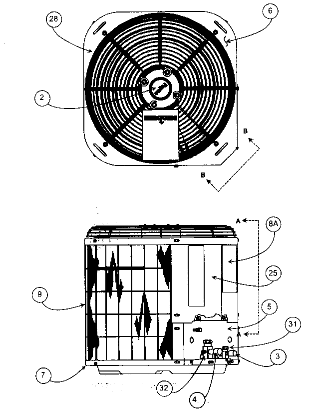Payne PA13NR060000AAAA cabinet parts 1 diagram