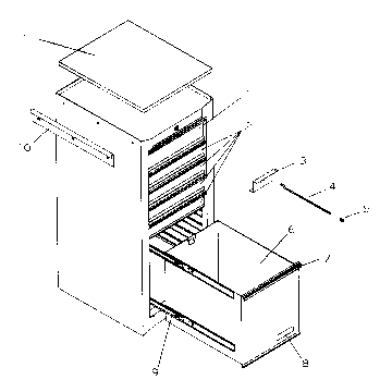 Craftsman 706599292 cabinet parts diagram