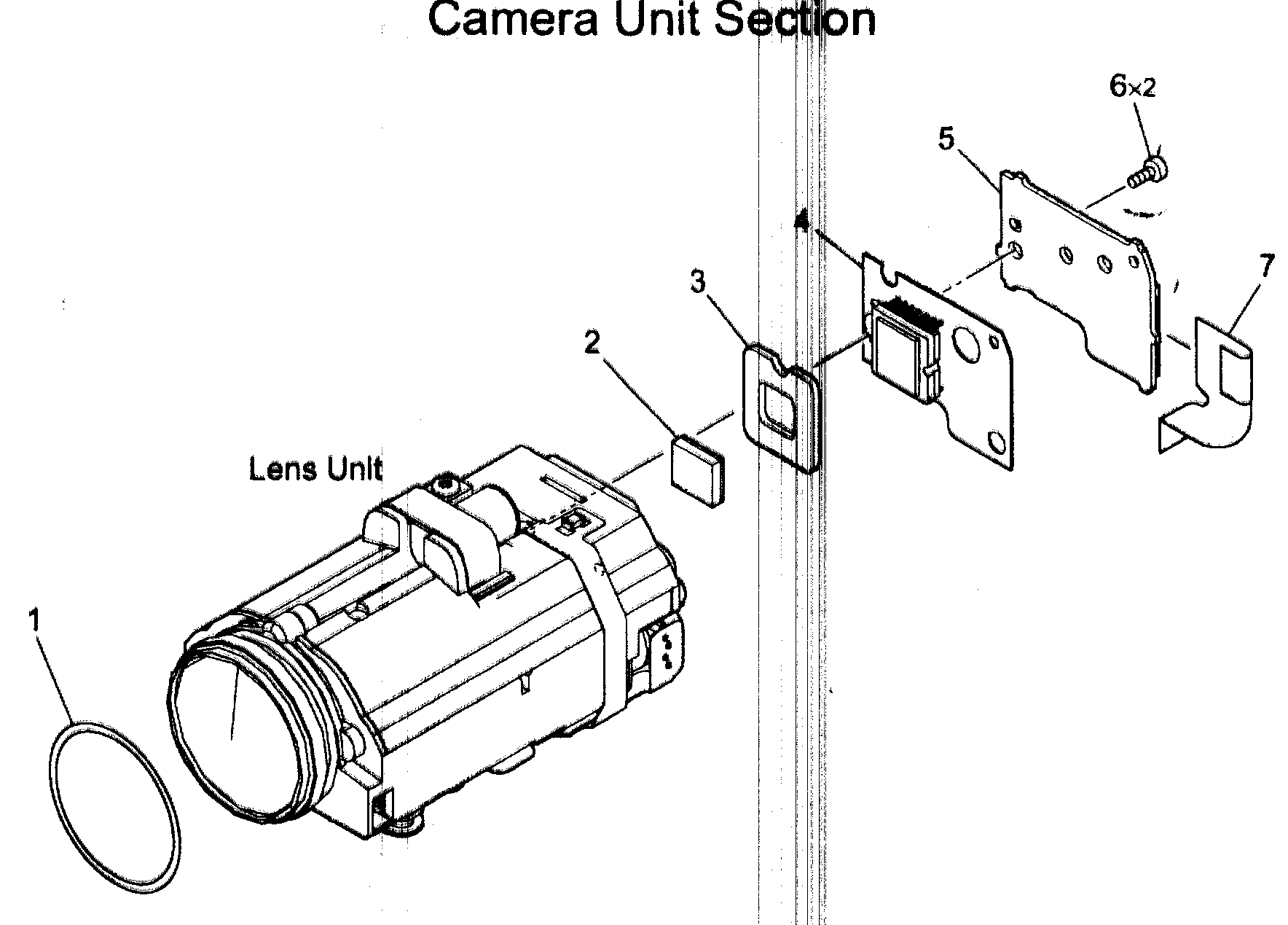 Canon ZR600A camera assy diagram