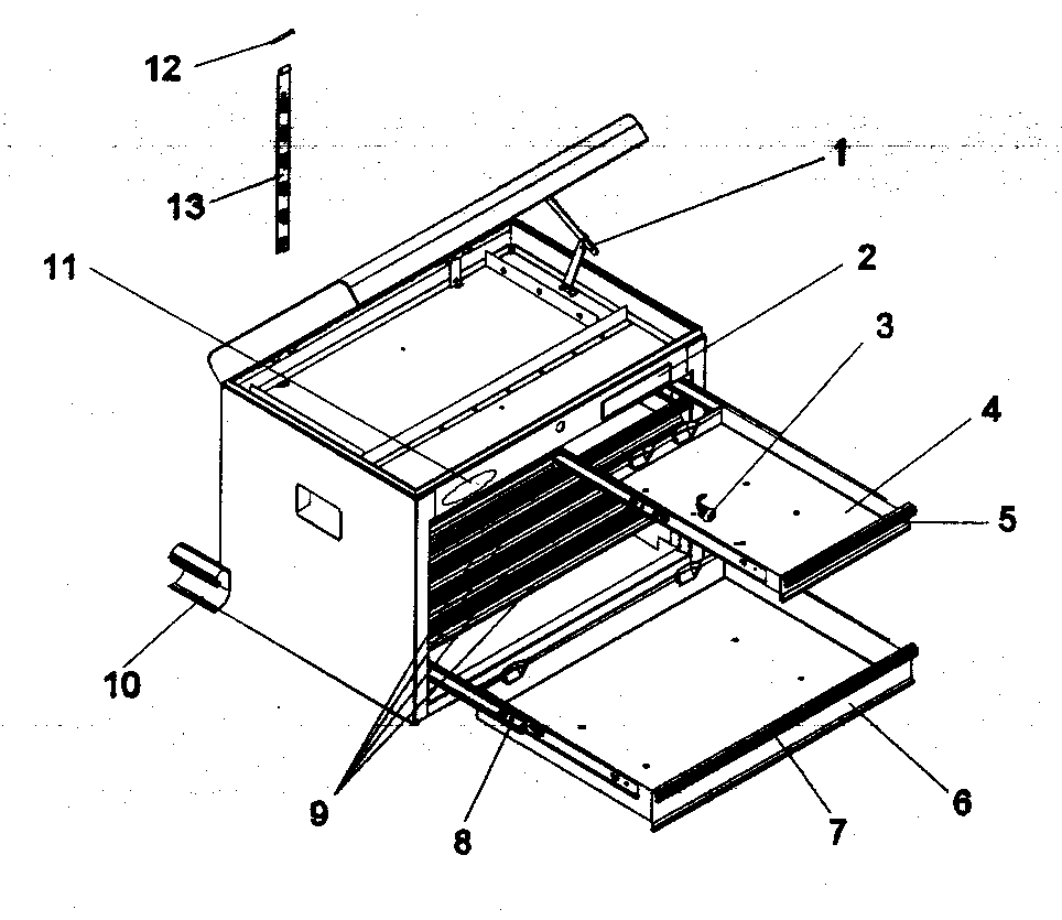 Craftsman 706619361 chest diagram