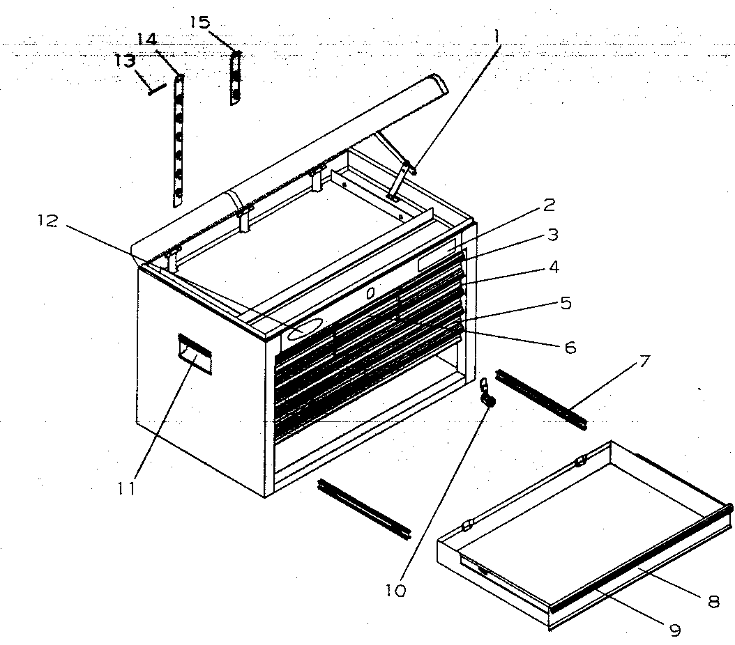Craftsman 706619461 chest diagram