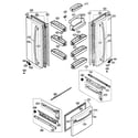 Kenmore 79577312600 door parts diagram