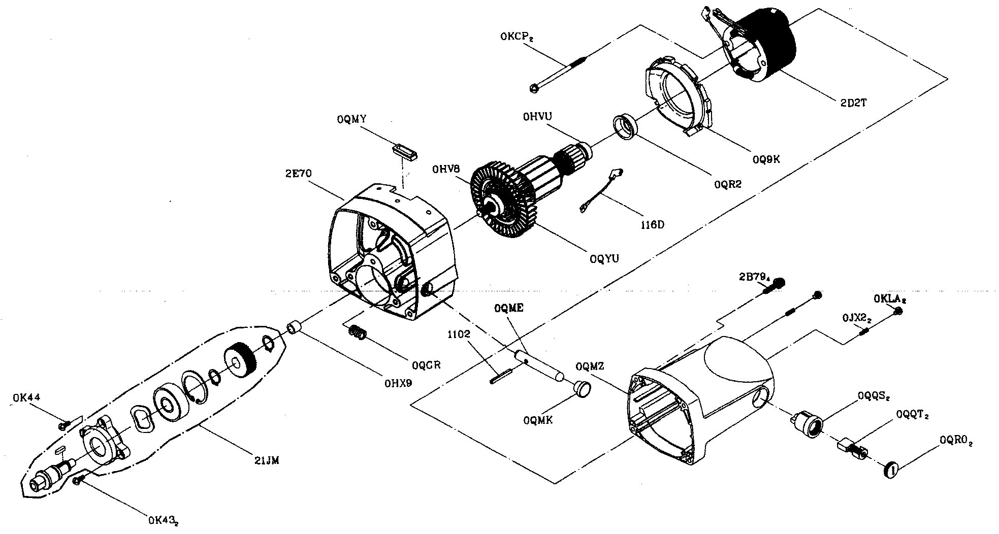 Craftsman 137212370 motor assy diagram